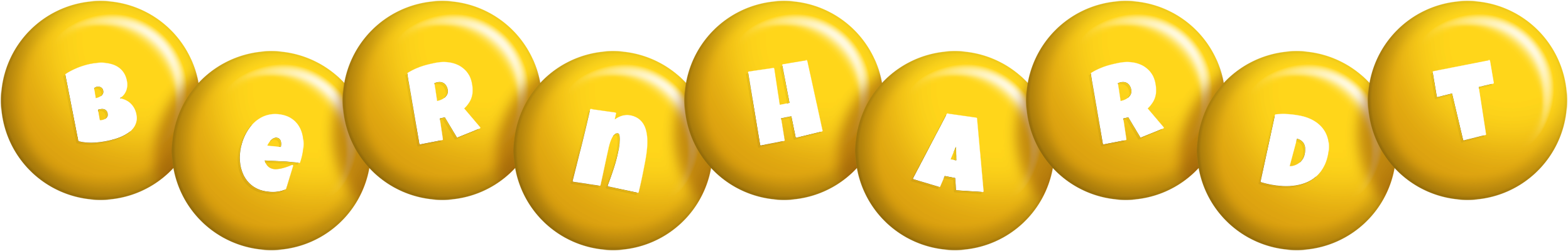 Bernhardt candy-yellow logo