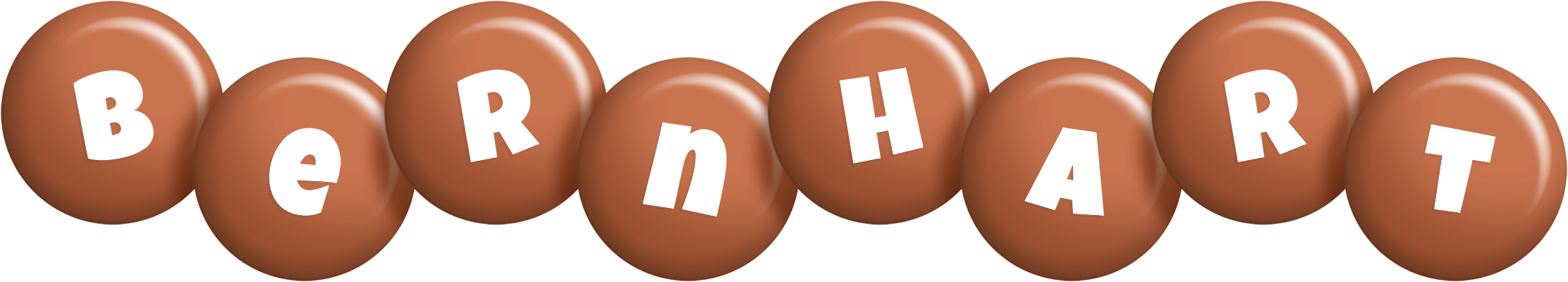 Bernhart candy-brown logo