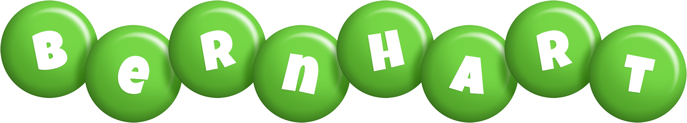Bernhart candy-green logo