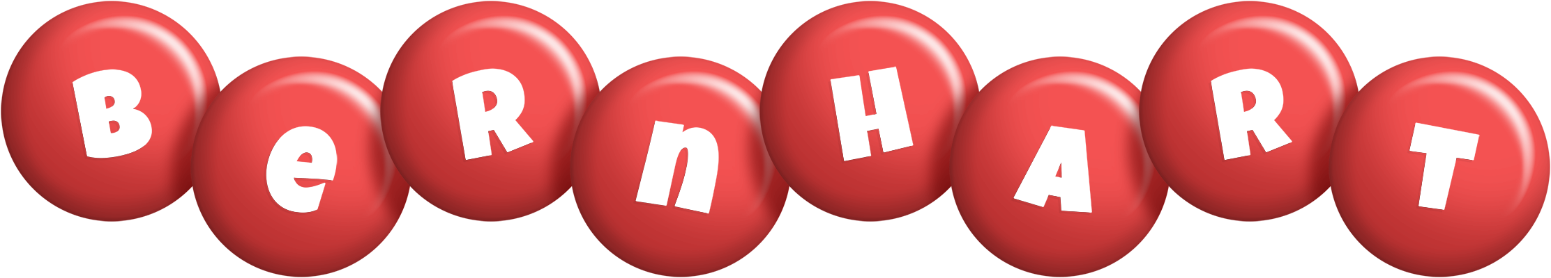 Bernhart candy-red logo