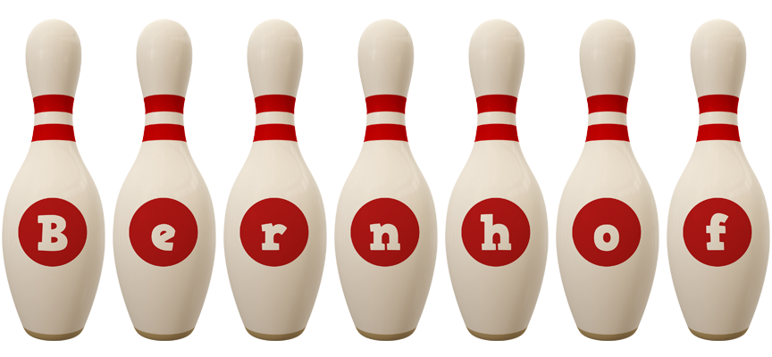 Bernhof bowling-pin logo