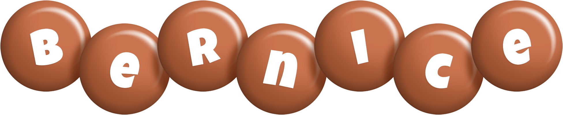 Bernice candy-brown logo