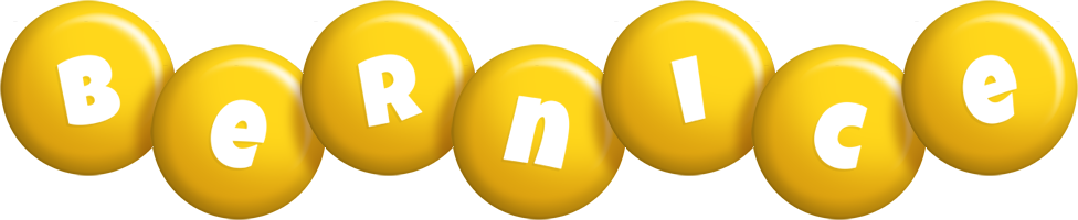 Bernice candy-yellow logo