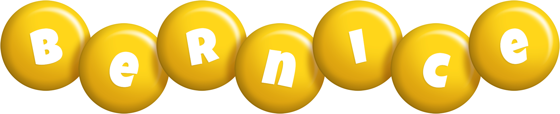 Bernice candy-yellow logo