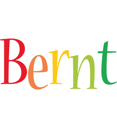 Bernt birthday logo