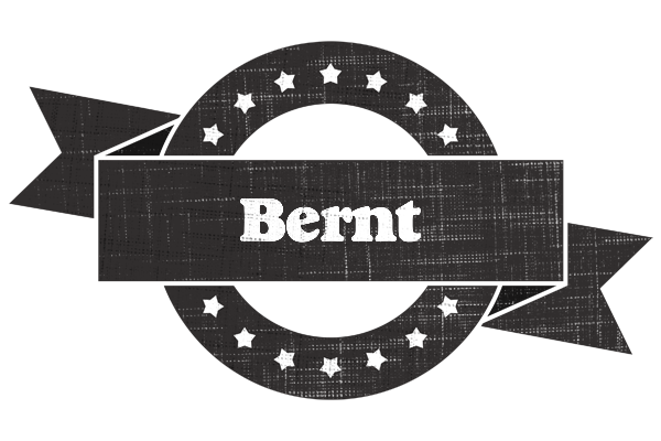 Bernt grunge logo