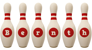 Bernth bowling-pin logo