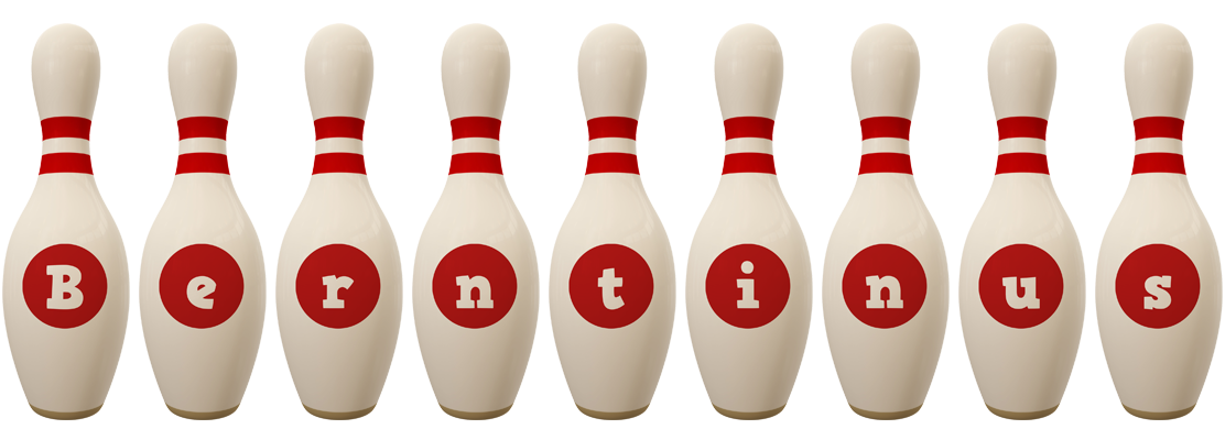 Berntinus bowling-pin logo