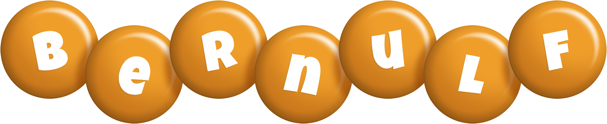 Bernulf candy-orange logo