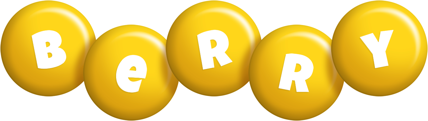 Berry candy-yellow logo