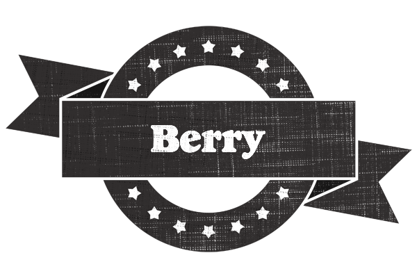 Berry grunge logo
