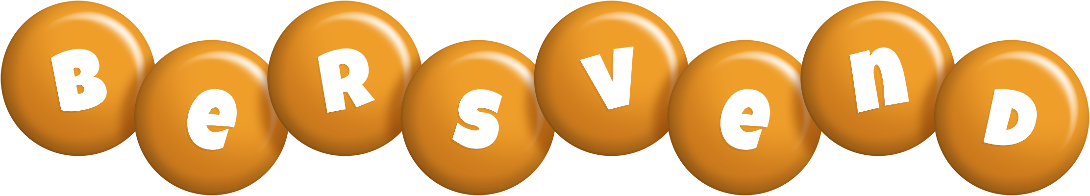 Bersvend candy-orange logo