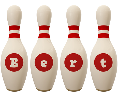 Bert bowling-pin logo