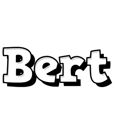 Bert snowing logo
