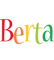 Berta birthday logo