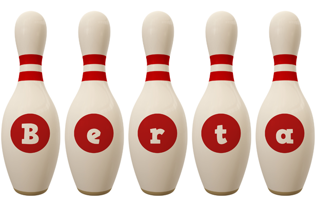 Berta bowling-pin logo