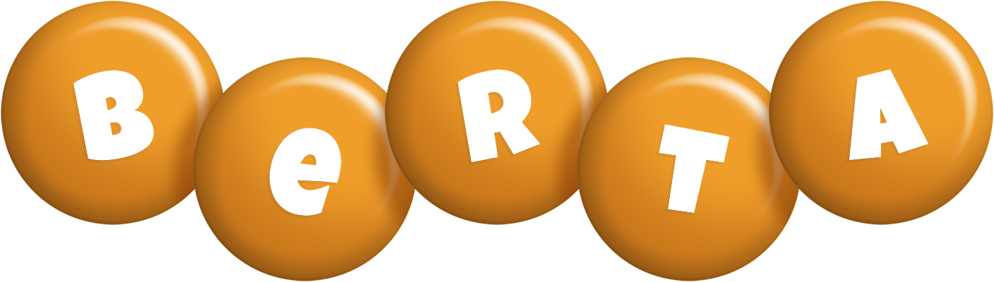 Berta candy-orange logo