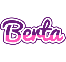 Berta cheerful logo