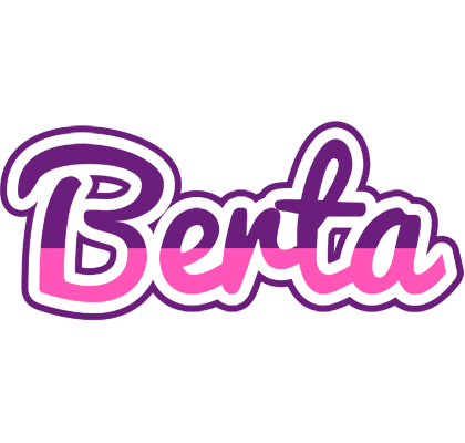 Berta cheerful logo