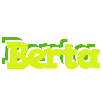 Berta citrus logo