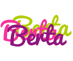 Berta flowers logo