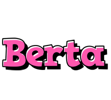 Berta girlish logo