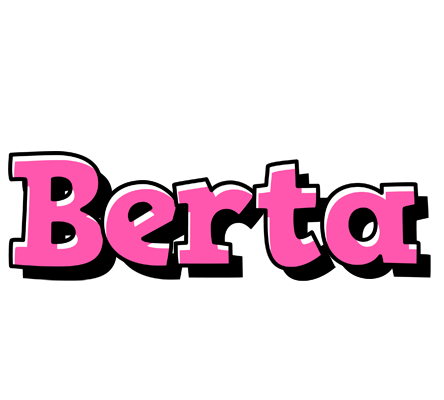 Berta girlish logo