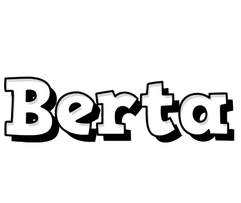 Berta snowing logo
