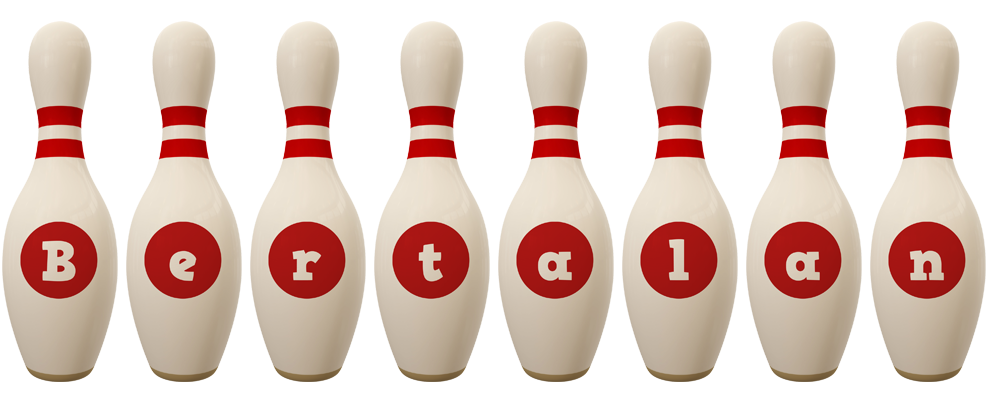 Bertalan bowling-pin logo