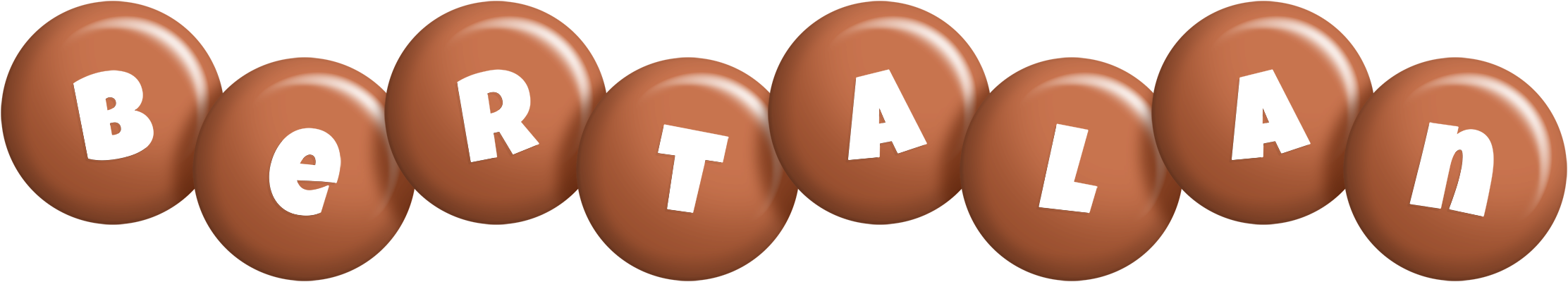 Bertalan candy-brown logo