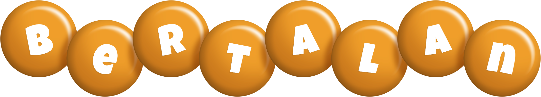 Bertalan candy-orange logo