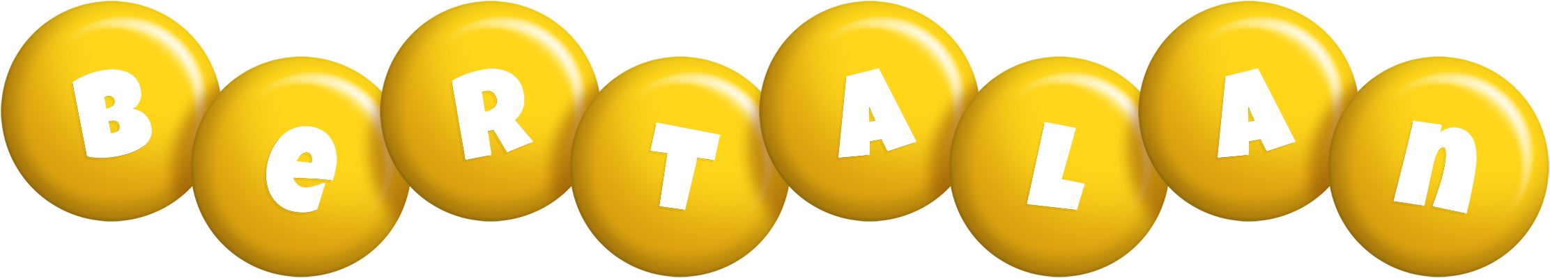 Bertalan candy-yellow logo