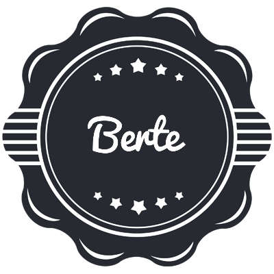 Berte badge logo
