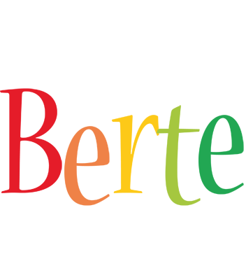 Berte birthday logo