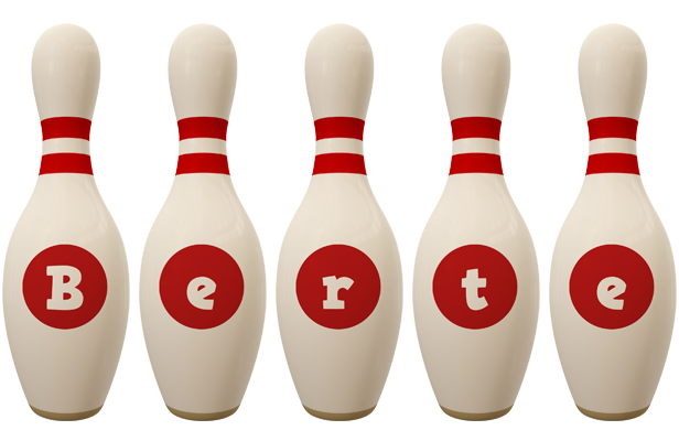 Berte bowling-pin logo