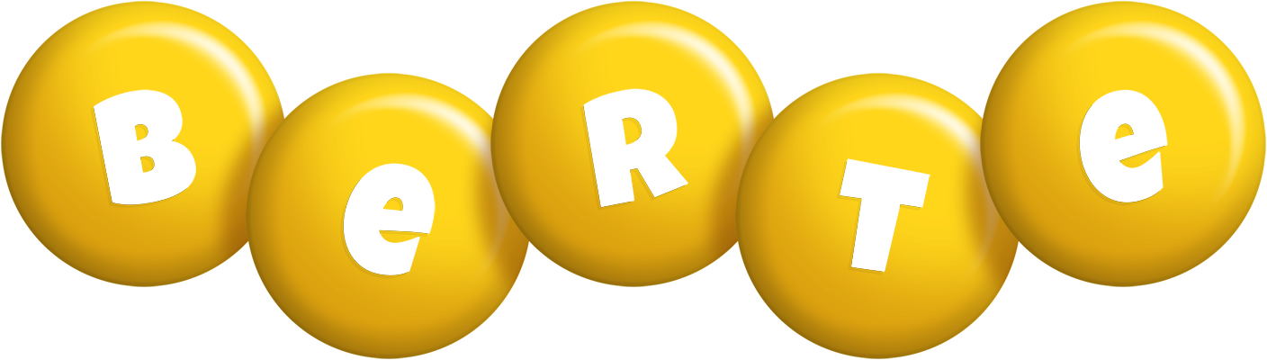 Berte candy-yellow logo