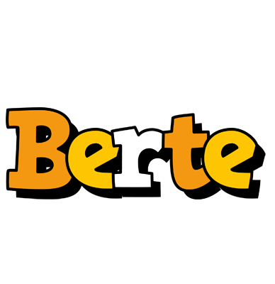 Berte cartoon logo