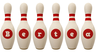 Bertea bowling-pin logo