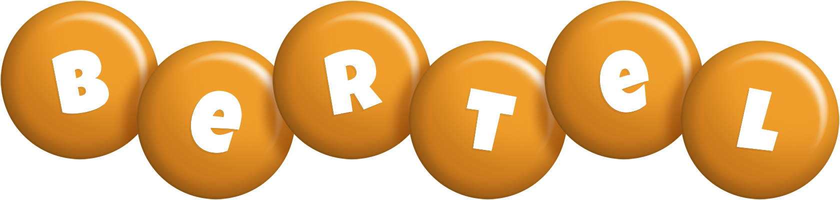 Bertel candy-orange logo