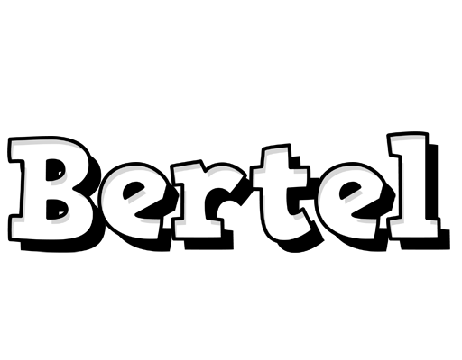 Bertel snowing logo
