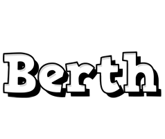 Berth snowing logo