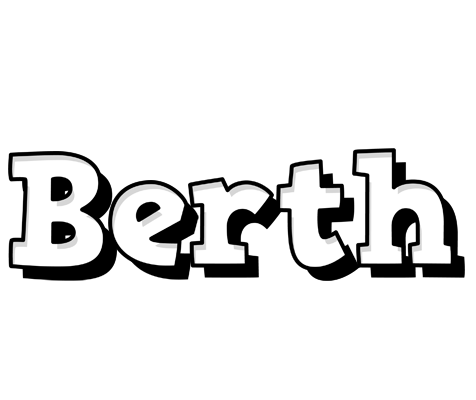 Berth snowing logo