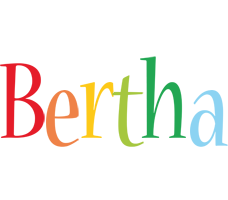 Bertha birthday logo