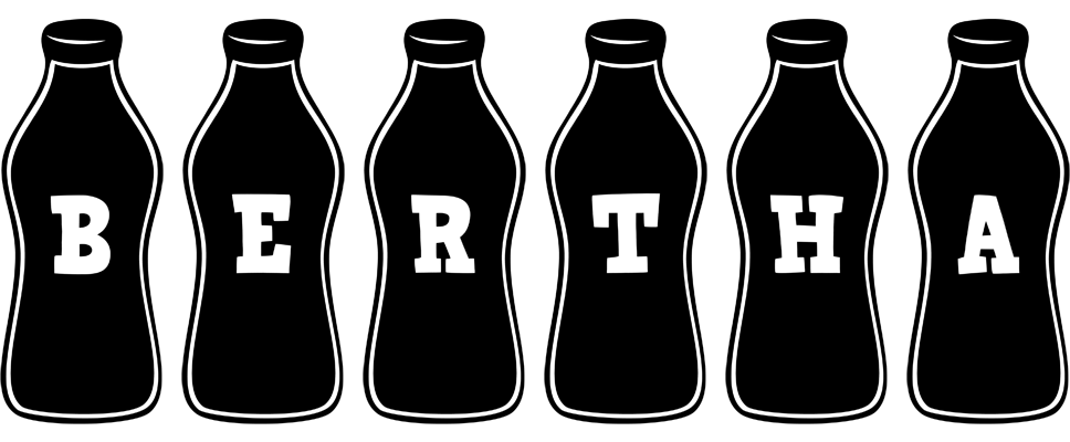 Bertha bottle logo