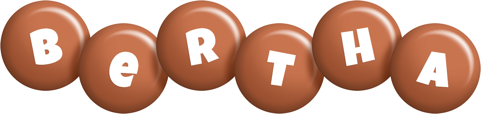 Bertha candy-brown logo