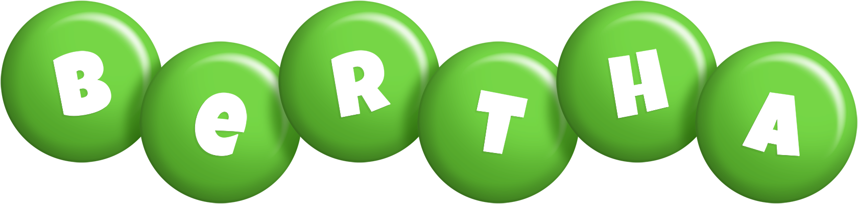 Bertha candy-green logo
