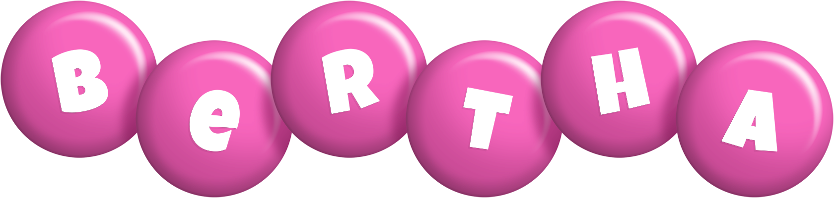 Bertha candy-pink logo