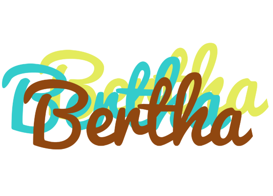 Bertha cupcake logo