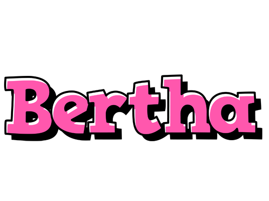 Bertha girlish logo