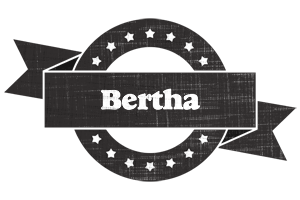 Bertha grunge logo